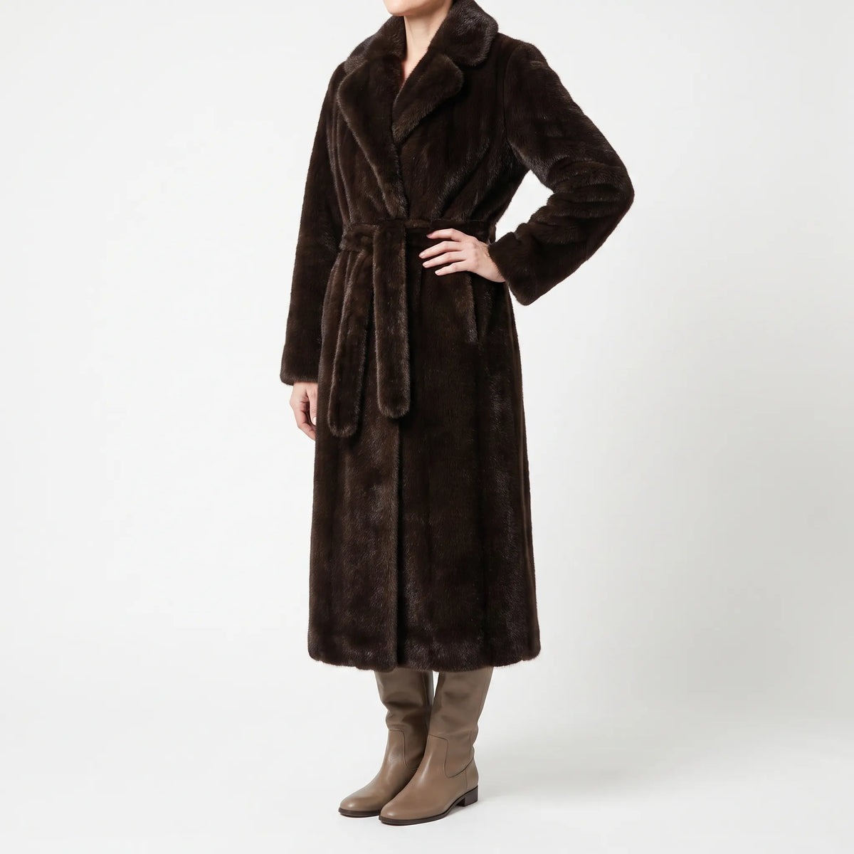 PlushWrap - Longline Plush Textured Coat Cold Weather Layering