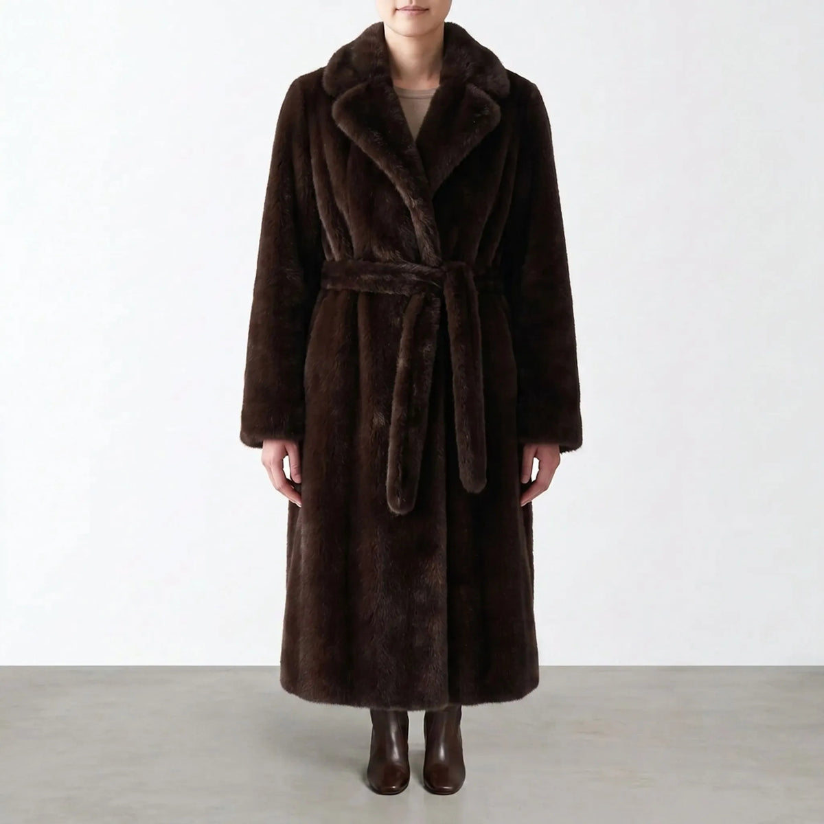 PlushWrap - Longline Plush Textured Coat Cold Weather Layering