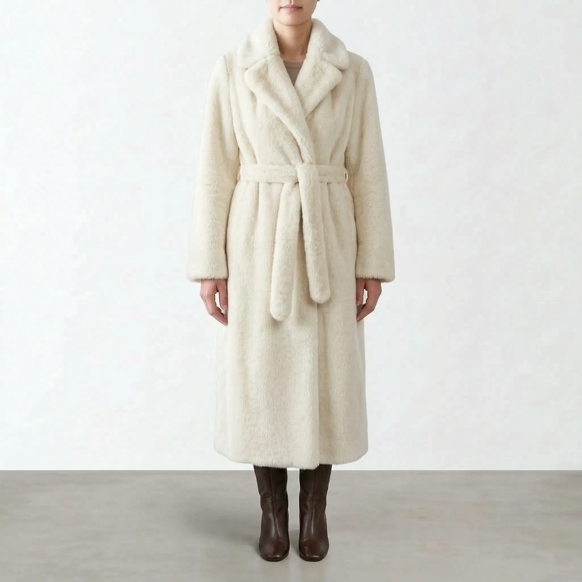PlushWrap - Longline Plush Textured Coat Cold Weather Layering