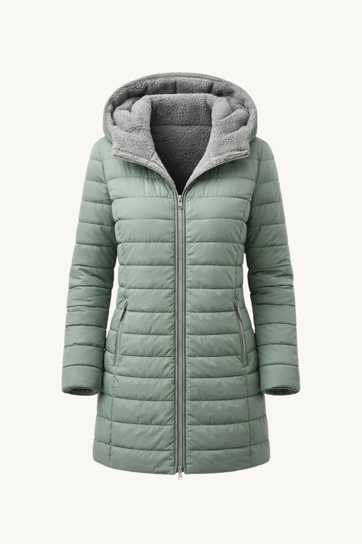 Winterly - Long Quilted Winter Jacket Cold Weather Wear — view 4 of 10