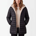Puffira - Quilted Hooded Ladies Puffer Jacket Daily Commuting
