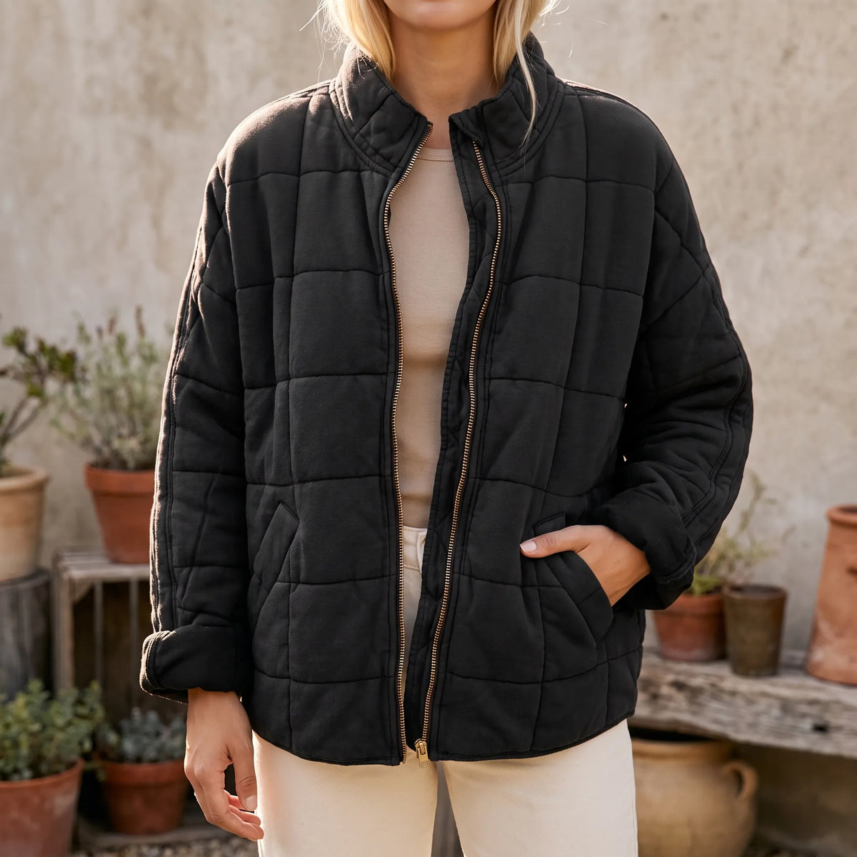 Quiltera - Casual Women's Quilted Jacket Layering Over Knitwear