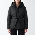 Quiltia - Belted Quilted Puffer Jacket Daily Commuting