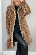 Ocelora - Leopard Print Winter Coat Cold Weather Dressing