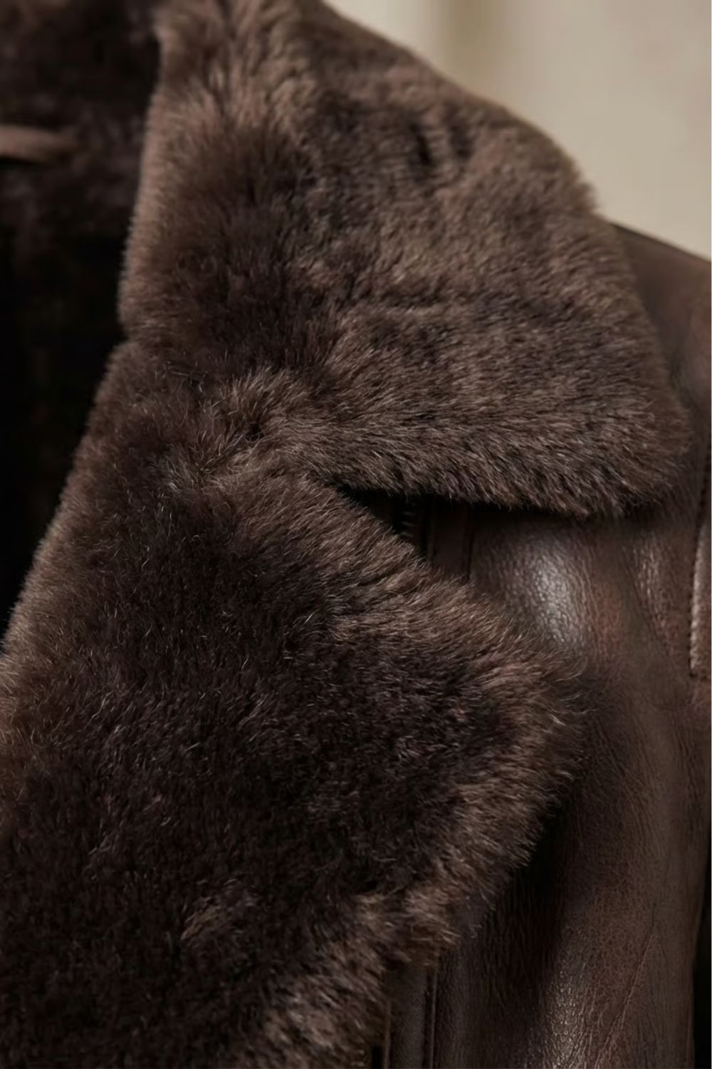Halstora - Shearling Lined Leather Jacket Cold Weather Wear — view 5 of 5