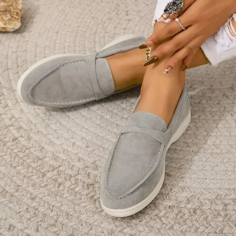Amberlow - Suede Slip On Loafers Office Wear — view 3 of 10