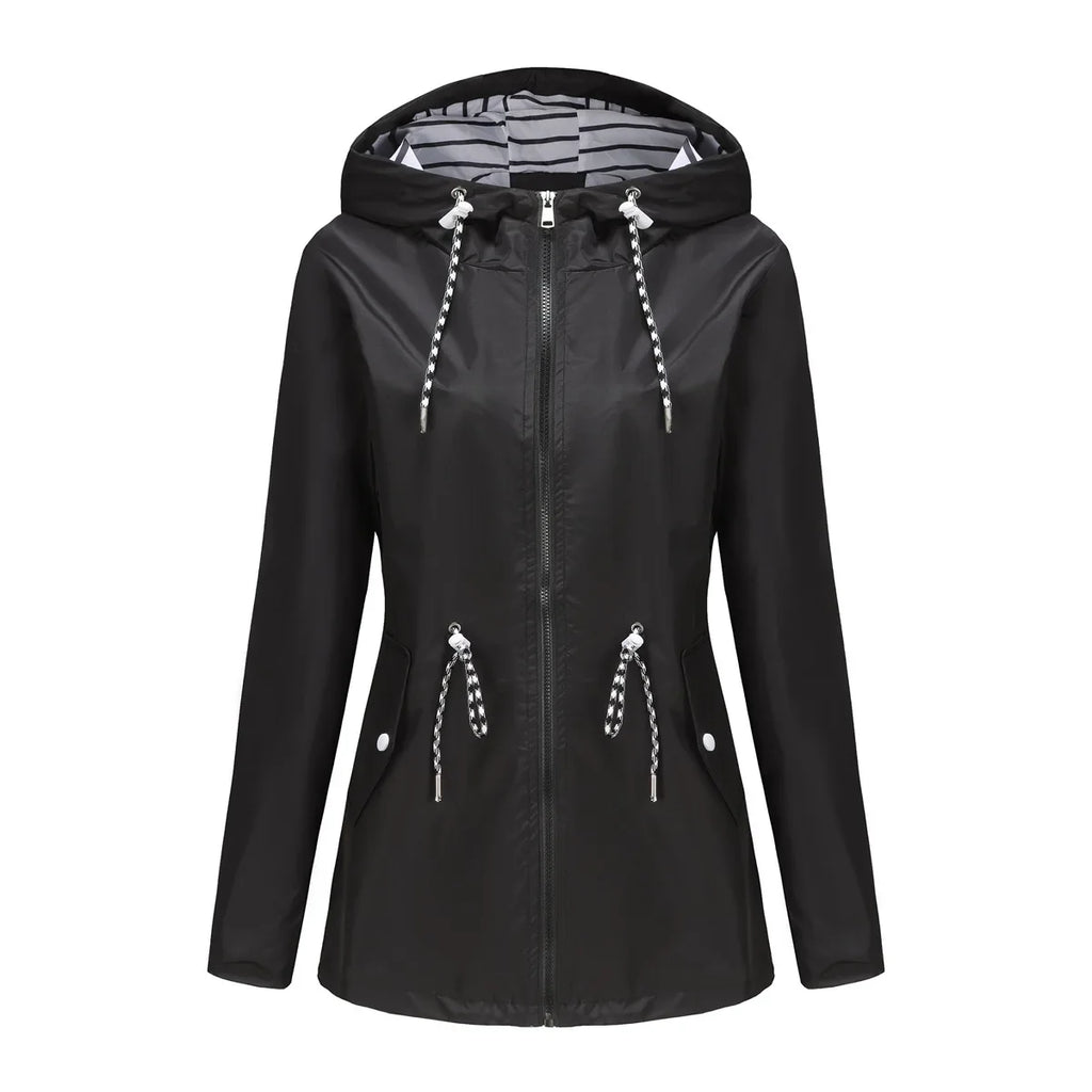 Rivella - Waterproof Drawstring Rain Jacket Wet Weather Wear — view 6 of 10