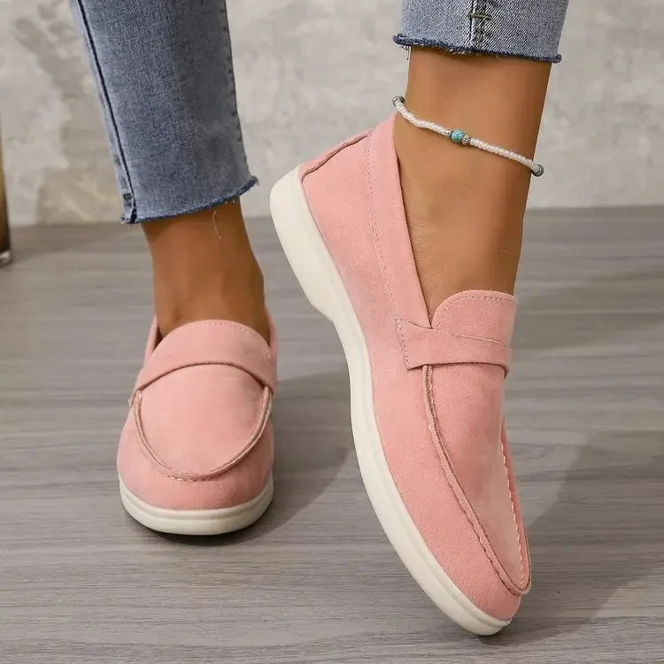 Amberlow - Suede Slip On Loafers Office Wear — view 8 of 10