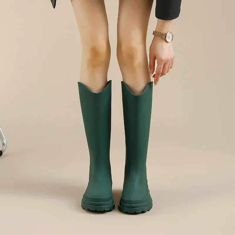 Marshgale - Tall Platform Wellington Boots Wet Weather Outdoors — view 7 of 7
