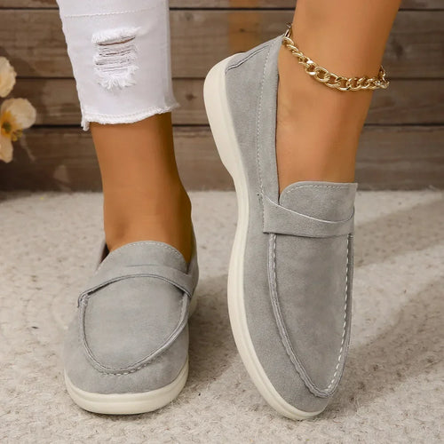 Amberlow - Suede Slip On Loafers Office Wear — view 2 of 10