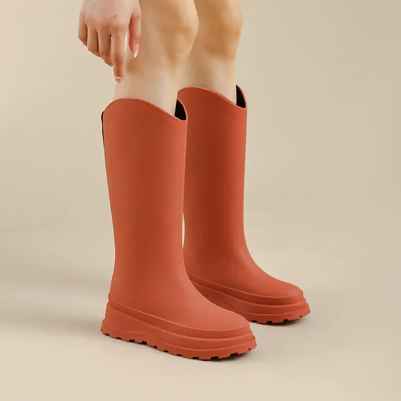 Marshgale - Tall Platform Wellington Boots Wet Weather Outdoors — view 6 of 7