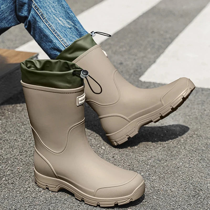 Turlow - Mid Calf Slip On Garden Boots Wet Weather
