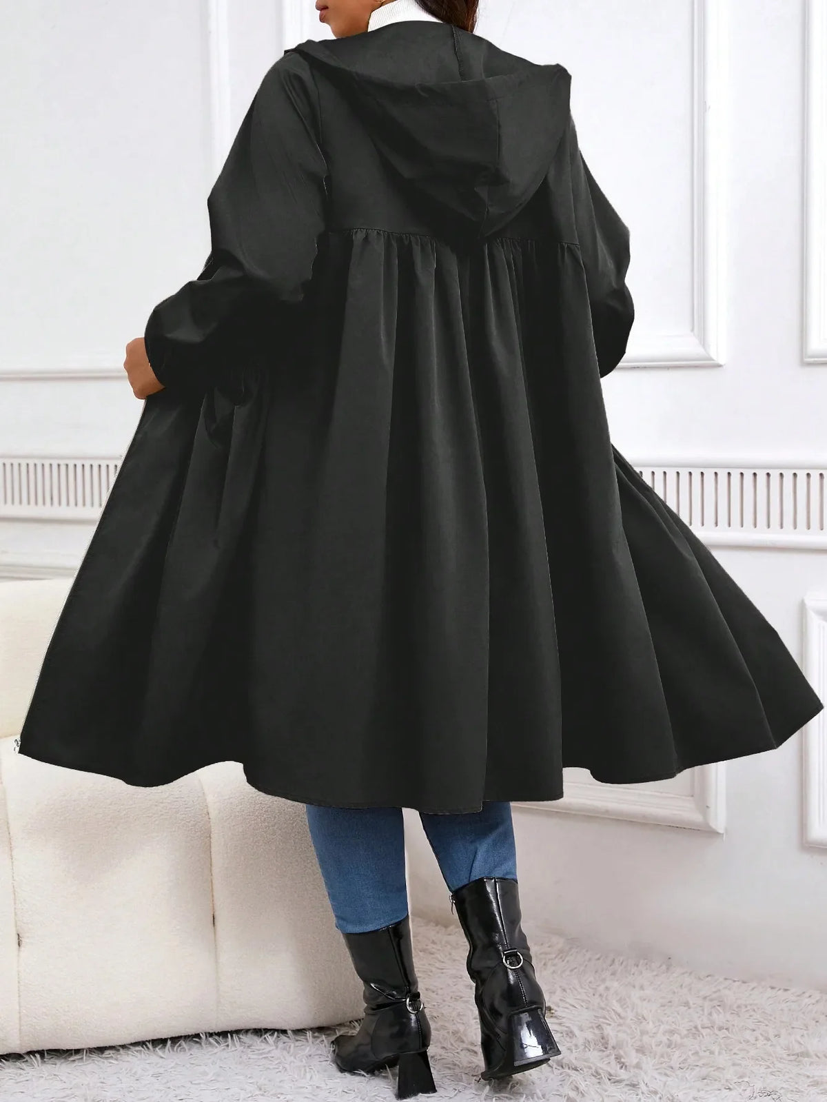 Verolyn - Hooded Coat With Belly Friendly Fit — view 4 of 6