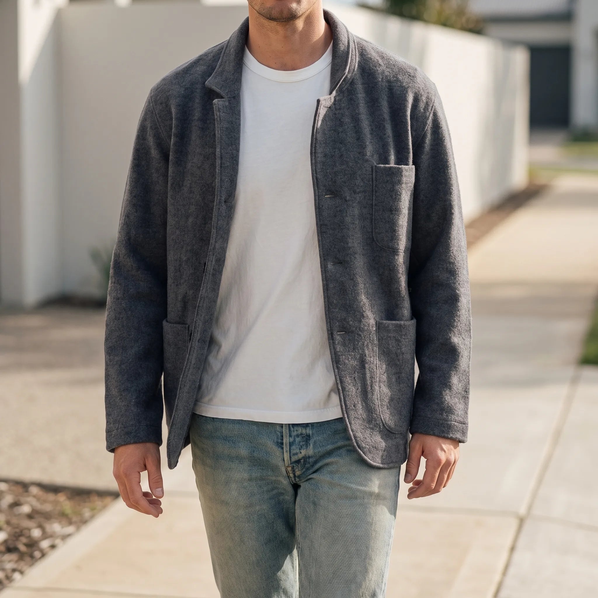 Sartis  - Textured Casual Dress Jacket Trans-Seasonal Layering