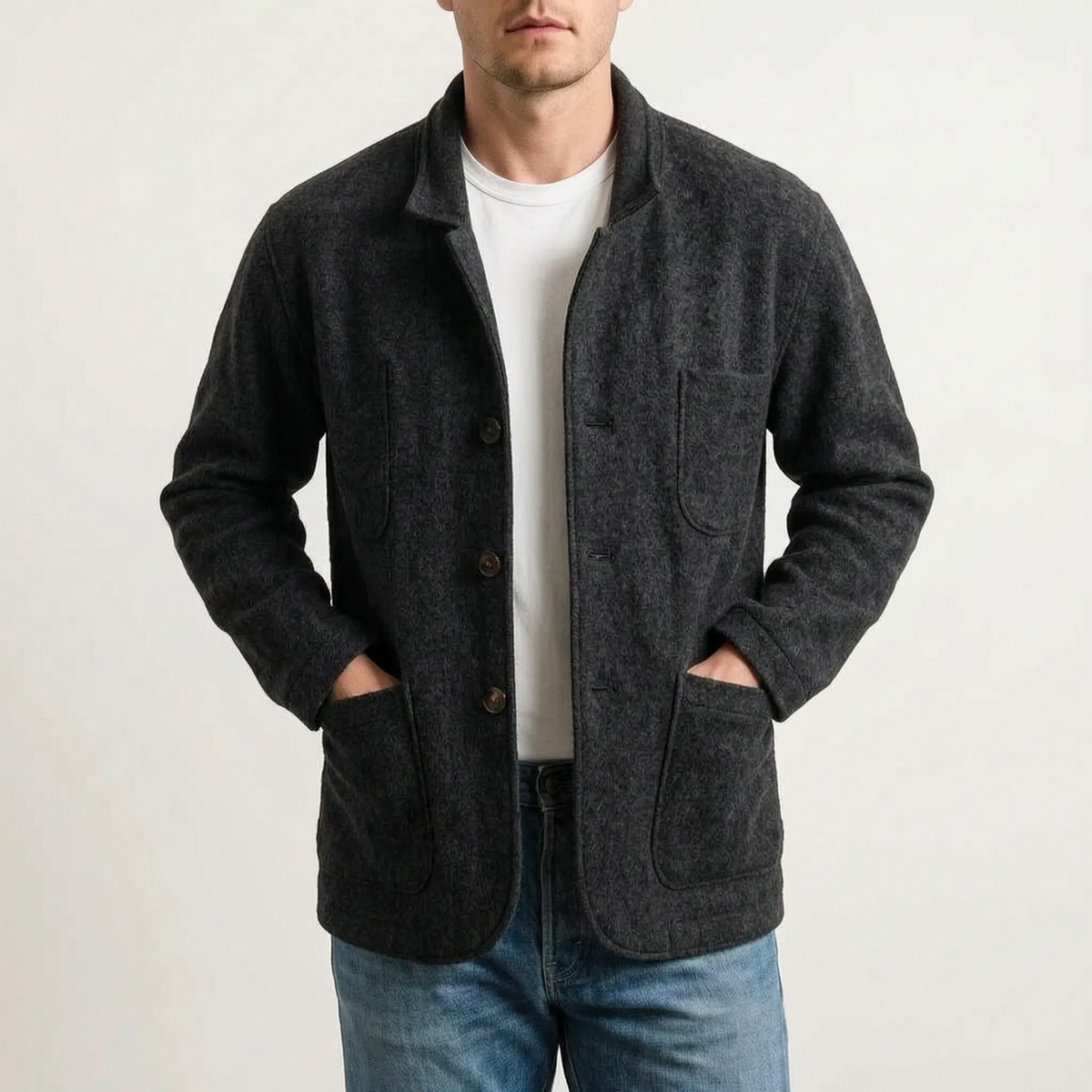 Sartis  - Textured Casual Dress Jacket Trans-Seasonal Layering