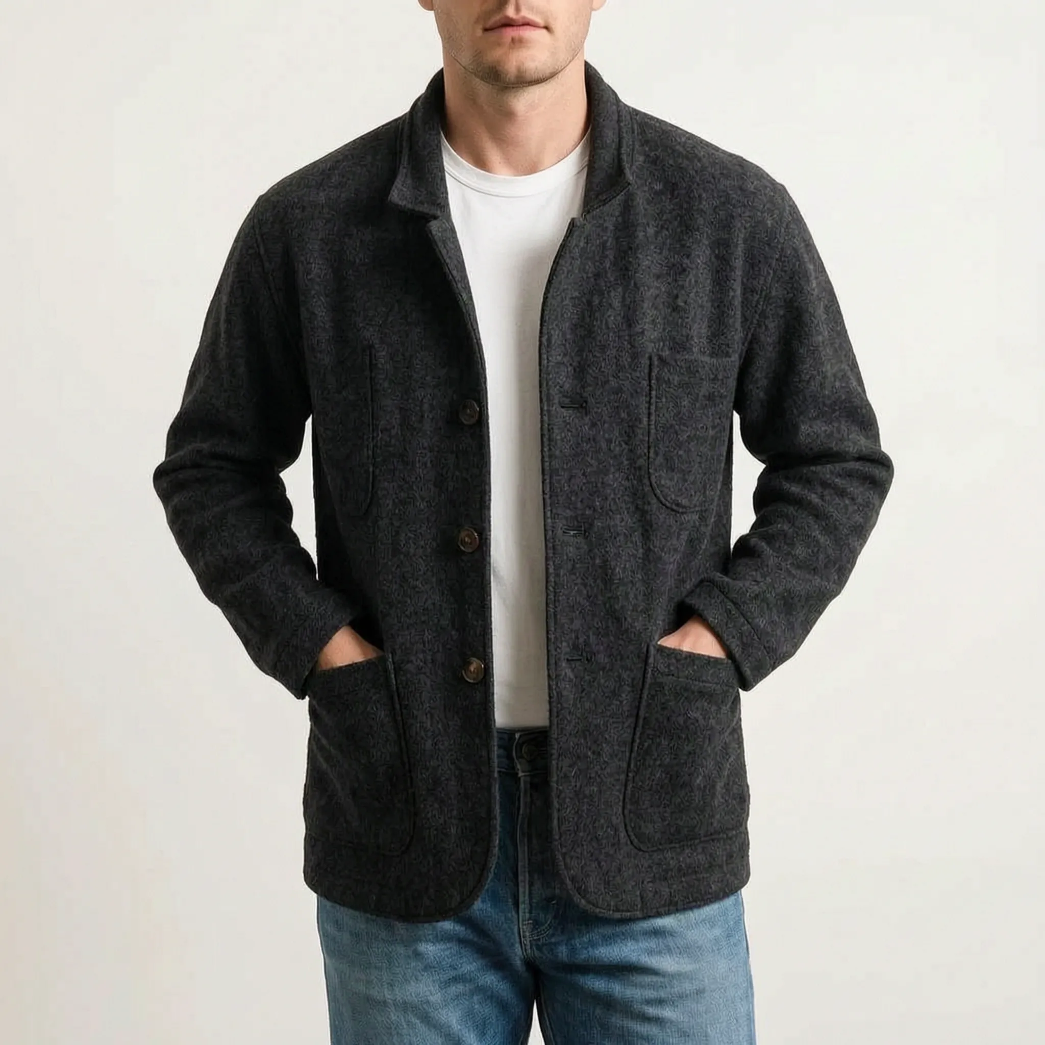 Sartis  - Textured Casual Dress Jacket Trans-Seasonal Layering