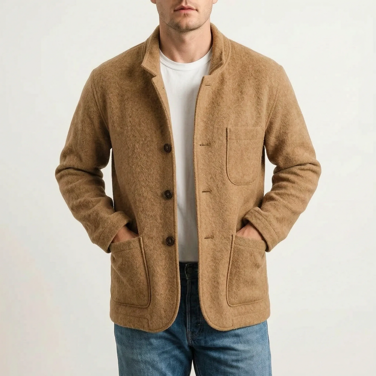 Sartis  - Textured Casual Dress Jacket Trans-Seasonal Layering