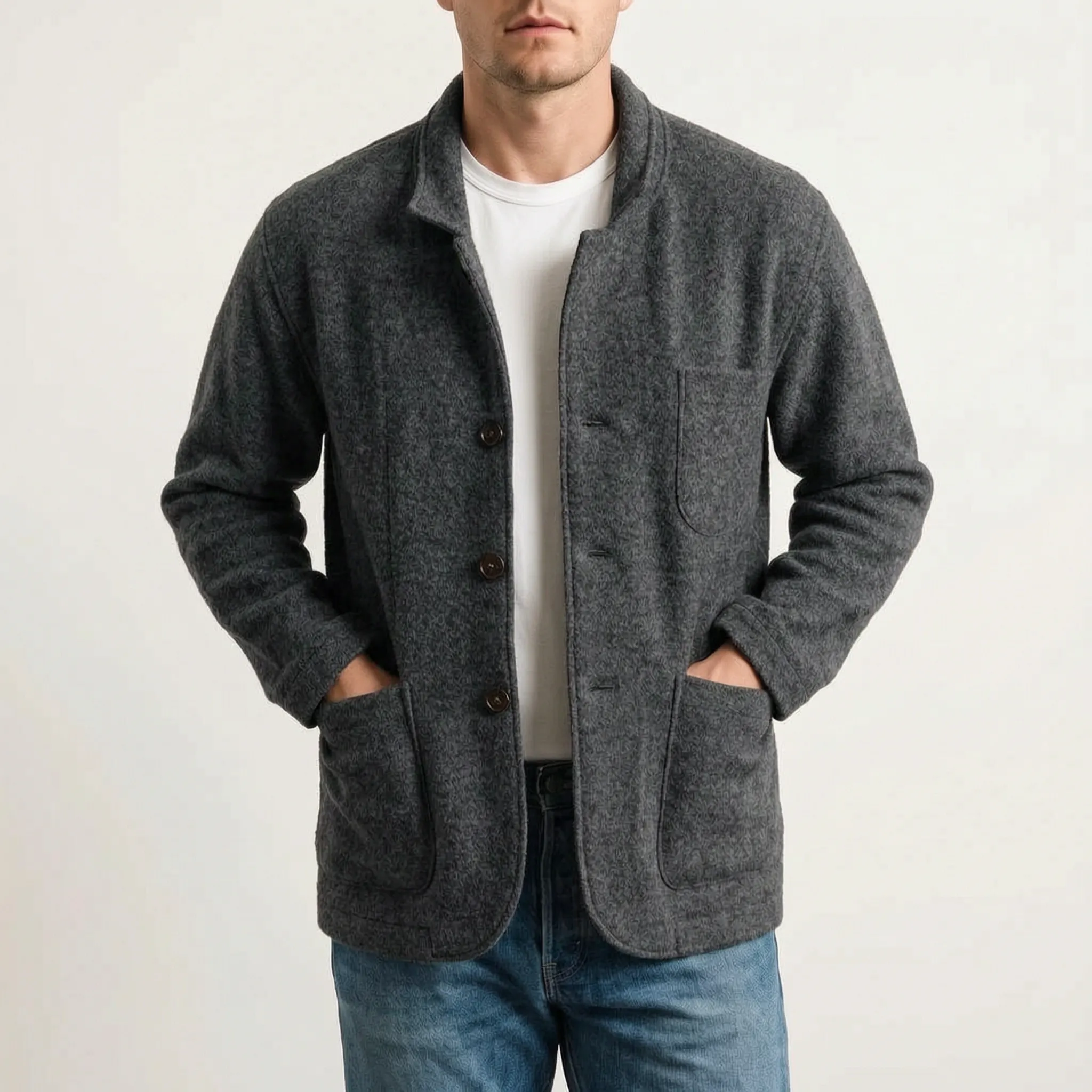Sartis  - Textured Casual Dress Jacket Trans-Seasonal Layering