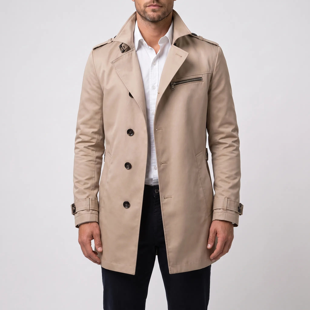 SavileCoat - Tailored Men's Structured Trench Coat Commuting To Work