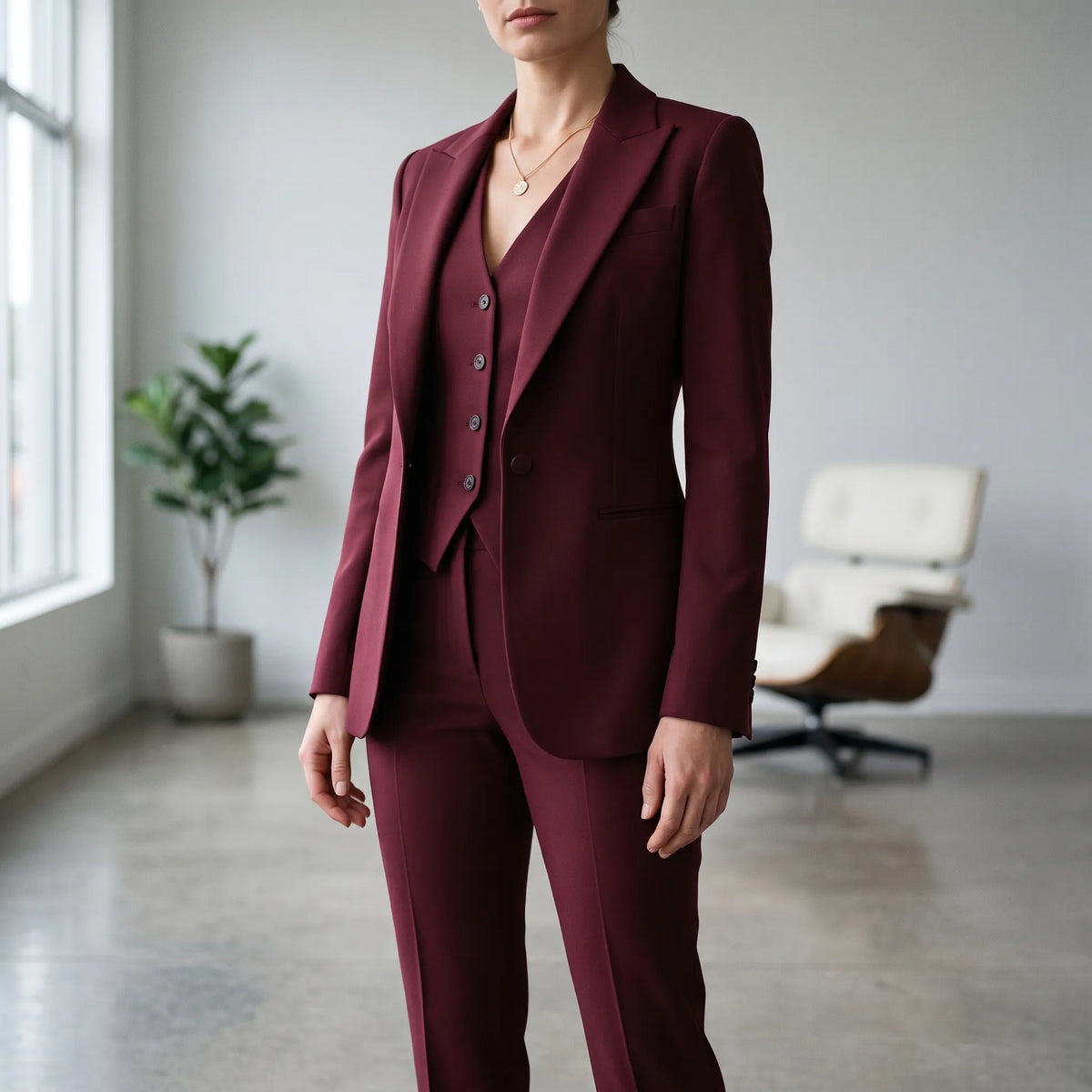 SavileSuit - Womens Three Piece Trouser Suit Office Meetings