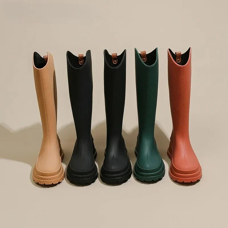 Marshgale - Tall Platform Wellington Boots Wet Weather Outdoors — view 2 of 7