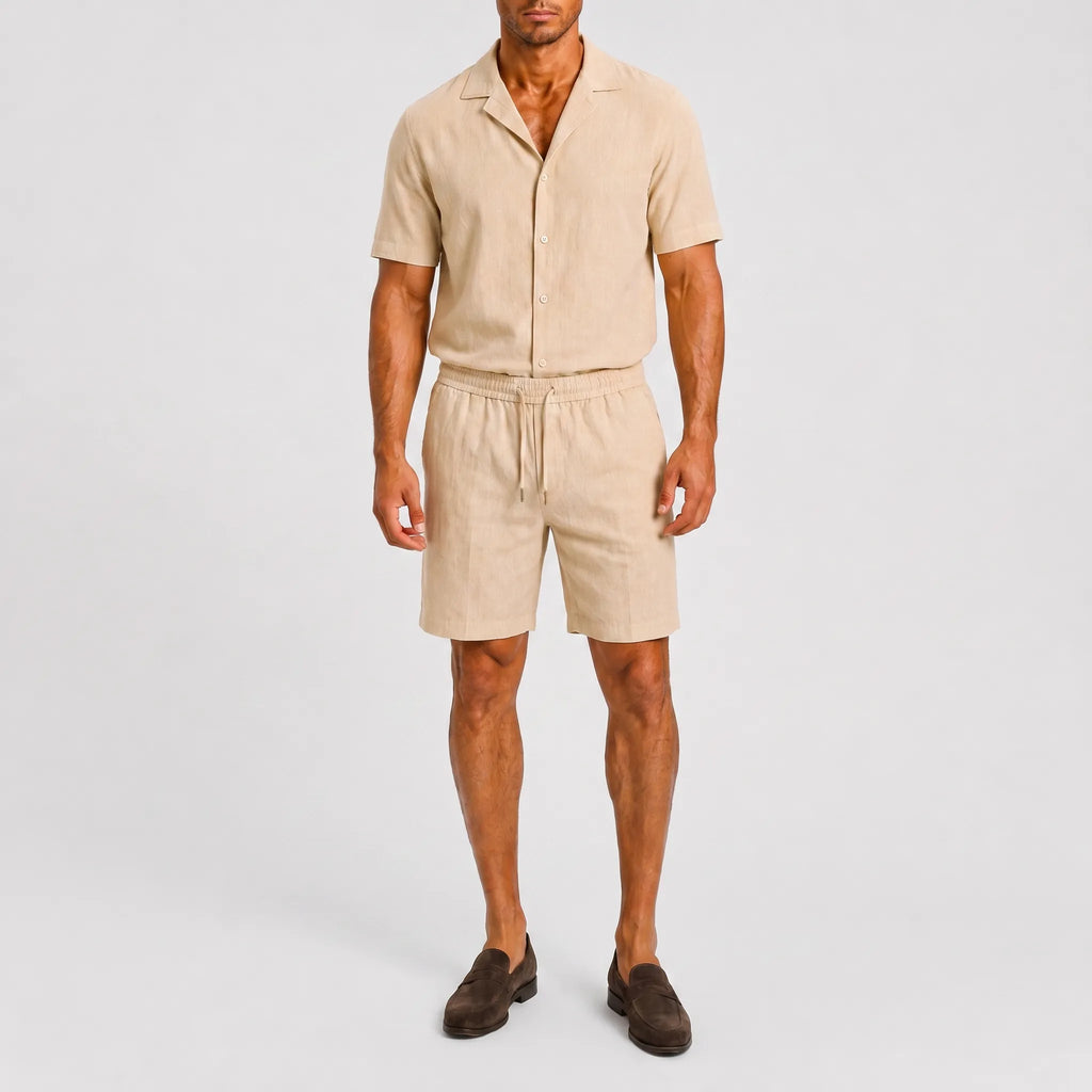Solarix - Relaxed Fit Summer Shirt And Shorts Co-Ord Warm Weather Styling