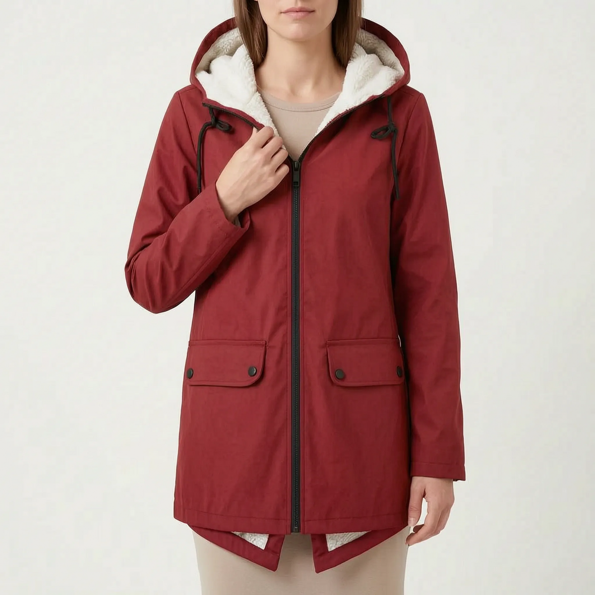 StormCape - Lined Long Rain Jacket Daily Dog Walks