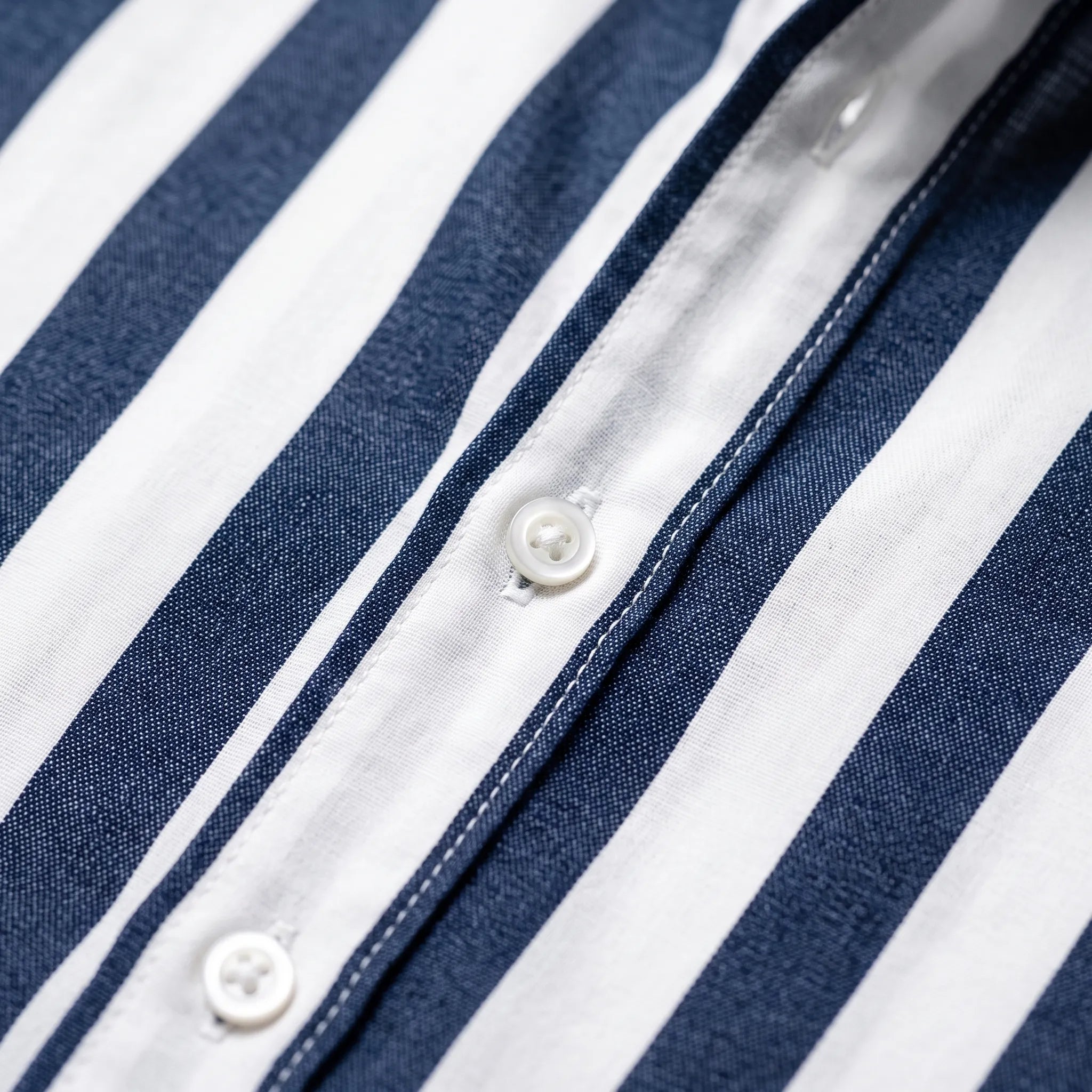 Strival  - Men's Blue And White Striped Shirt Casual Everyday Wear
