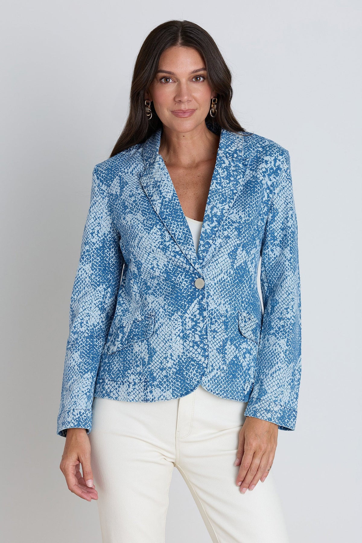 Vipera - Snake Print Tailored Blazer Evening Occasions