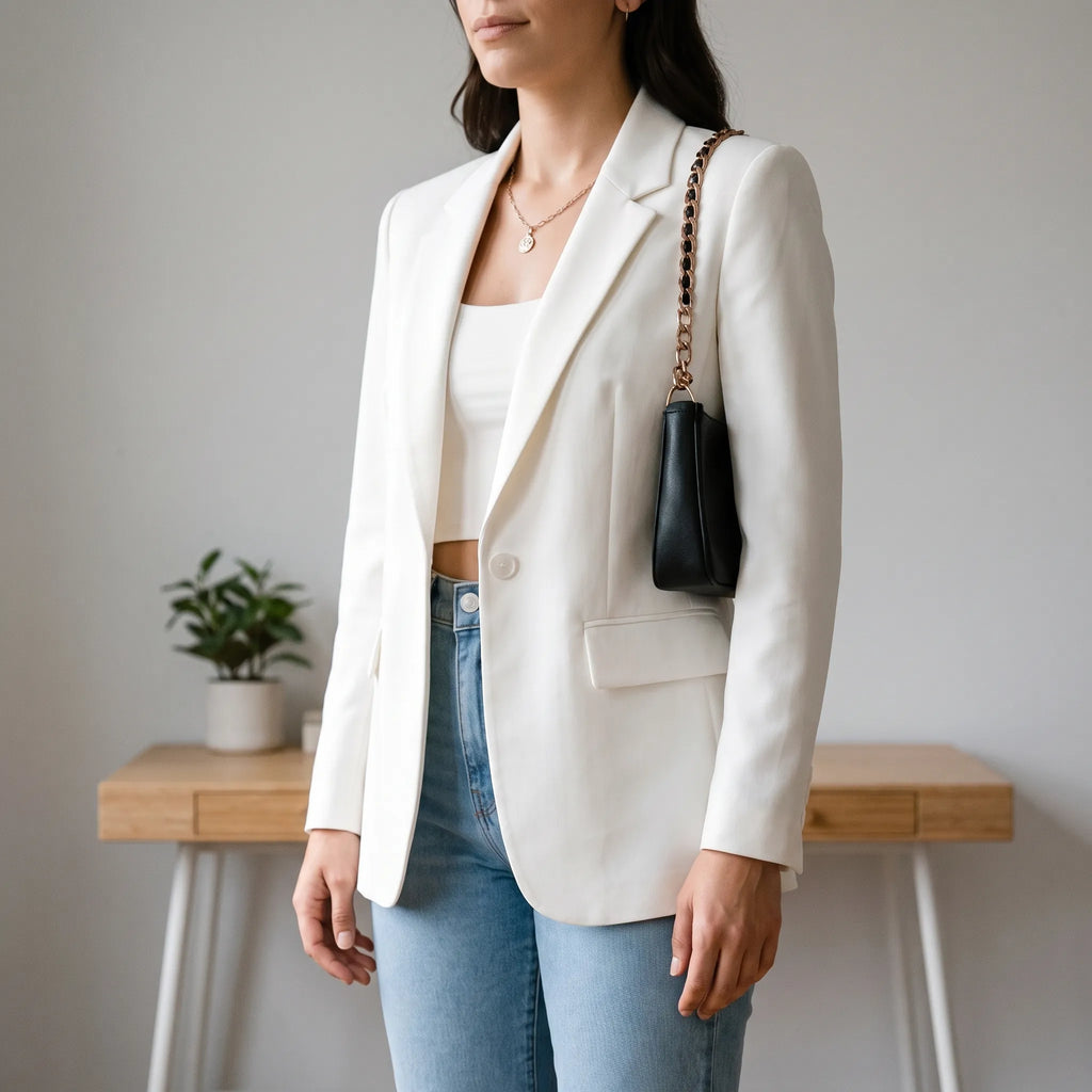 Tailoria - Classic Single-Button Women's Blazer Office Styling