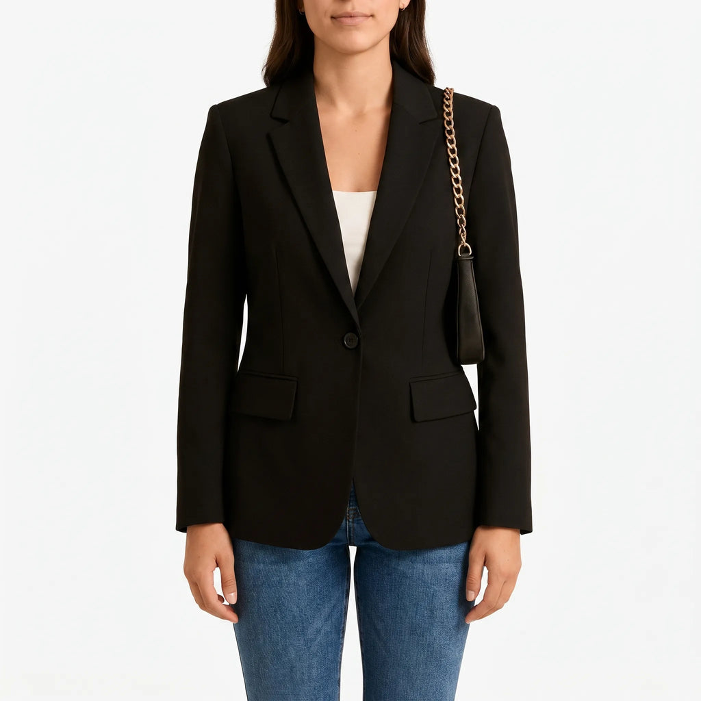 Tailoria - Classic Single-Button Women's Blazer Office Styling