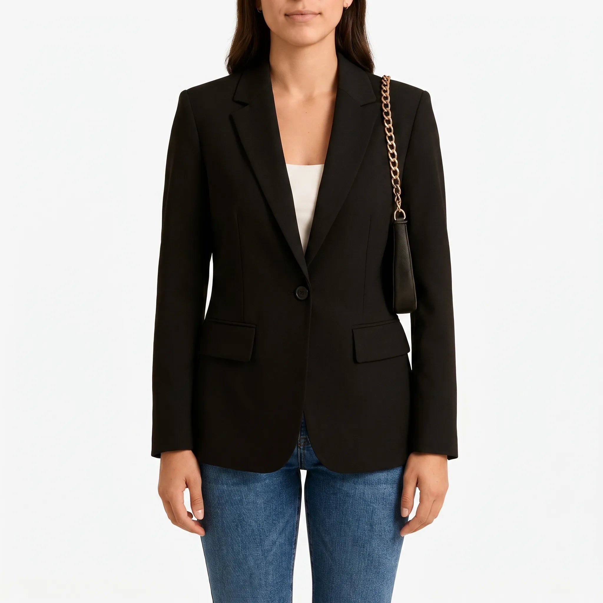Tailoria - Classic Single-Button Women's Blazer Office Styling
