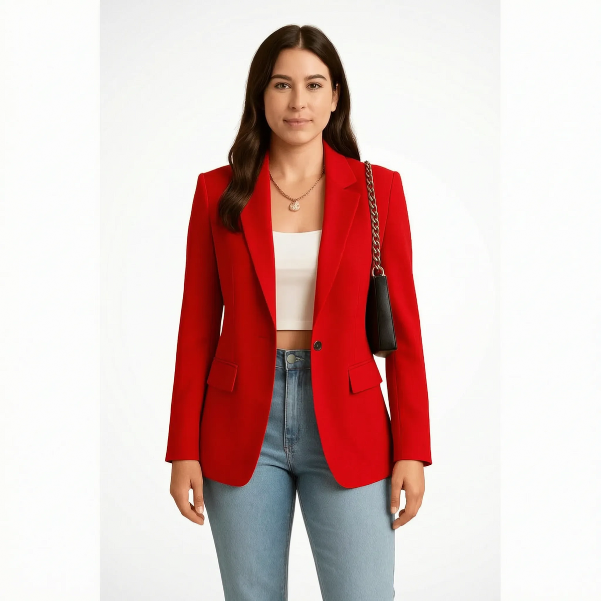 Tailoria - Classic Single-Button Women's Blazer Office Styling