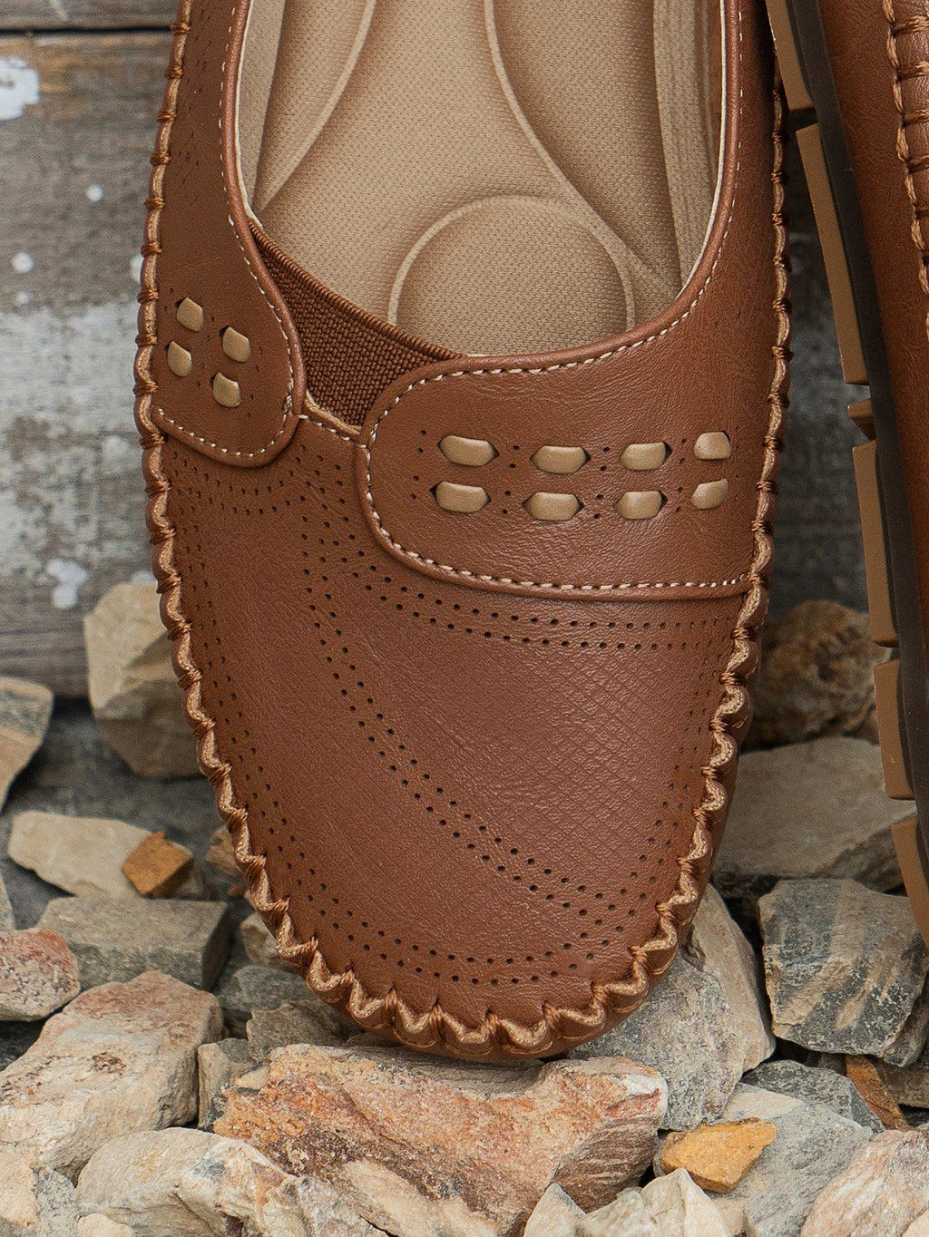 Tivora  - Classic Flat Slip-On Womens Loafers Everyday Walking