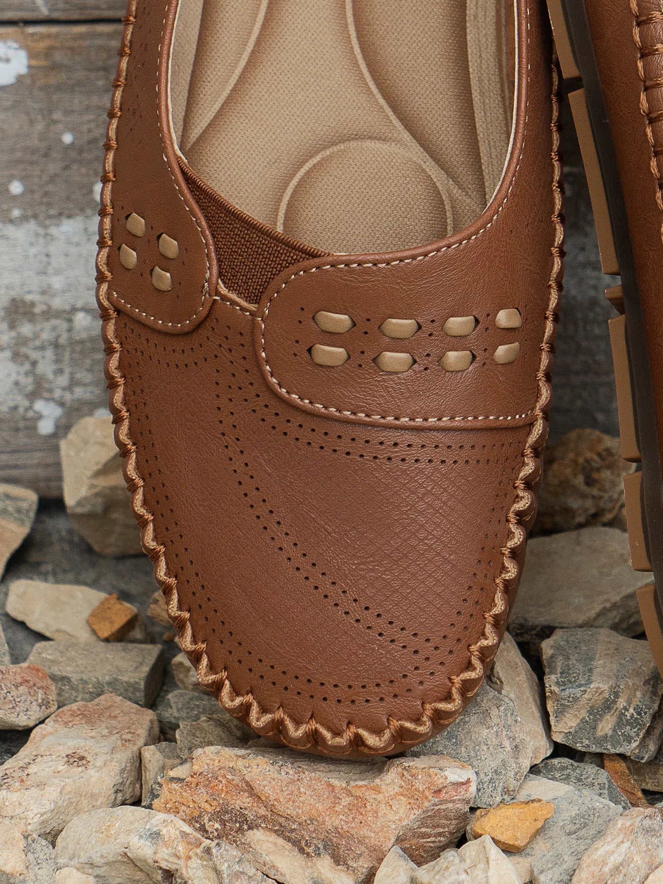 Tivora  - Classic Flat Slip-On Womens Loafers Everyday Walking