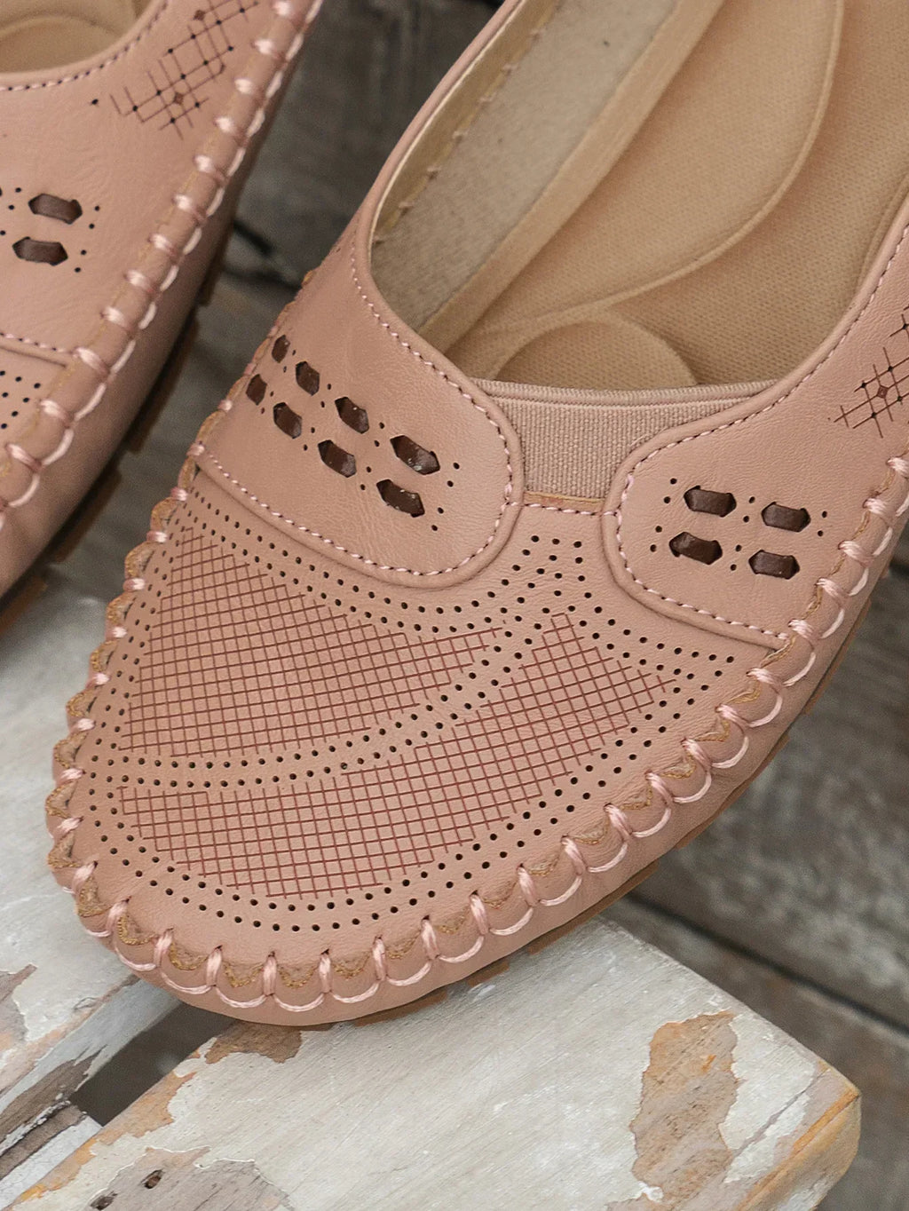 Tivora  - Classic Flat Slip-On Womens Loafers Everyday Walking