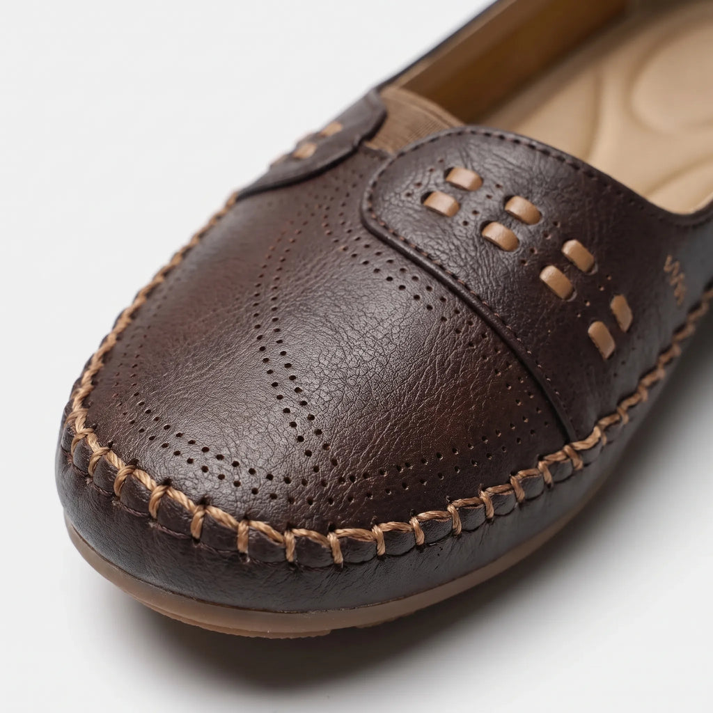 Tivora  - Classic Flat Slip-On Womens Loafers Everyday Walking