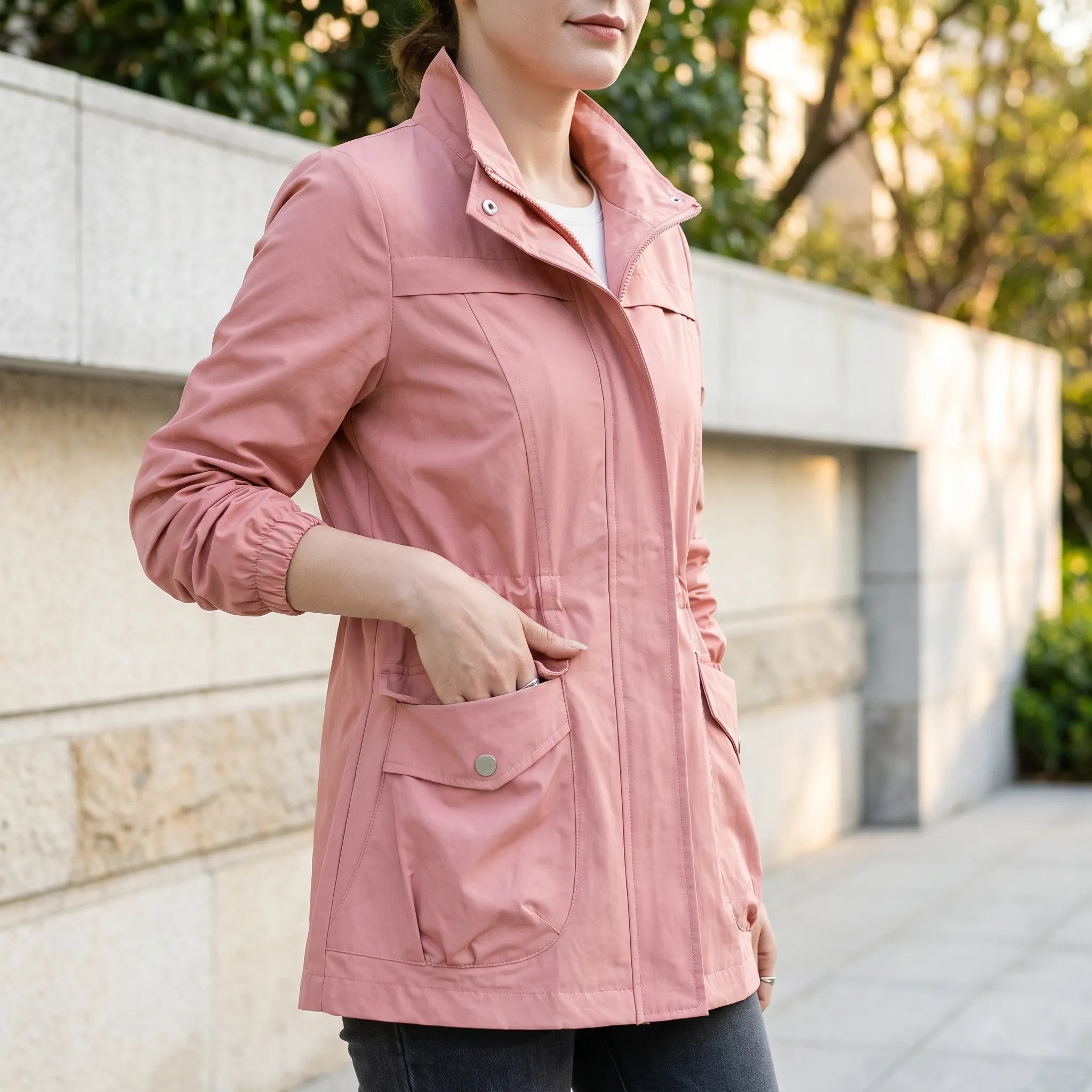 Trencha - Lightweight Women's Trench Coat Daily Commuting
