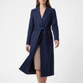 Trenchline - Belted Long Trench Coat Daily Work Commute