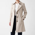 Trenchora - Single-Breasted Women's Trench Coat Daily Commuting