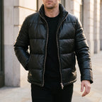 UrbisPuffer - Puffer Jacket With Textured Collar Daily Winter Commutes