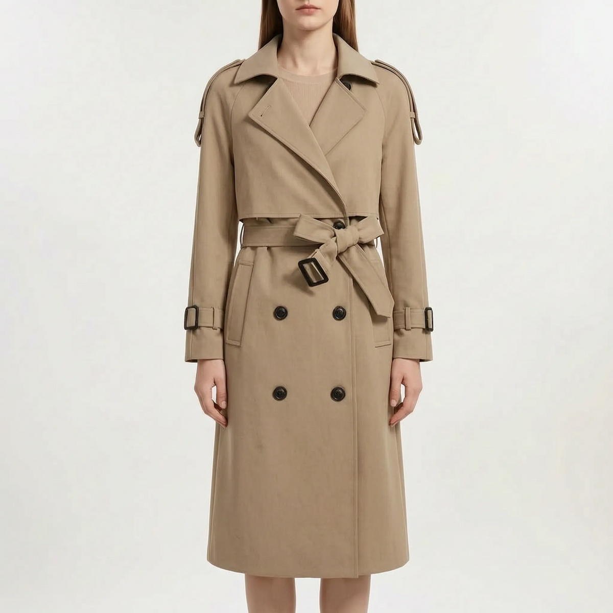 Valerant - Longline Tailored Trench Coat Work Commutes
