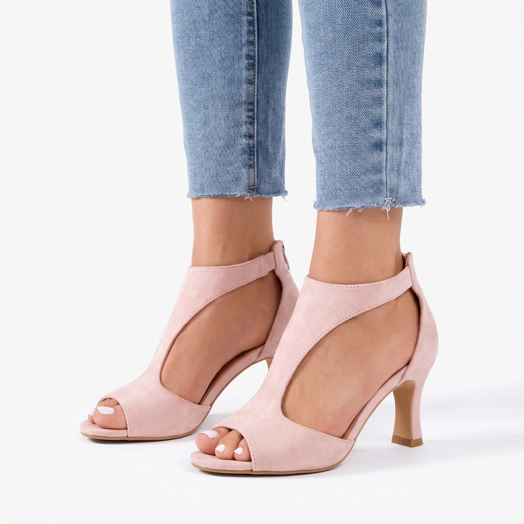 Velara - Open Toe Low Heeled Sandals Summer Weddings