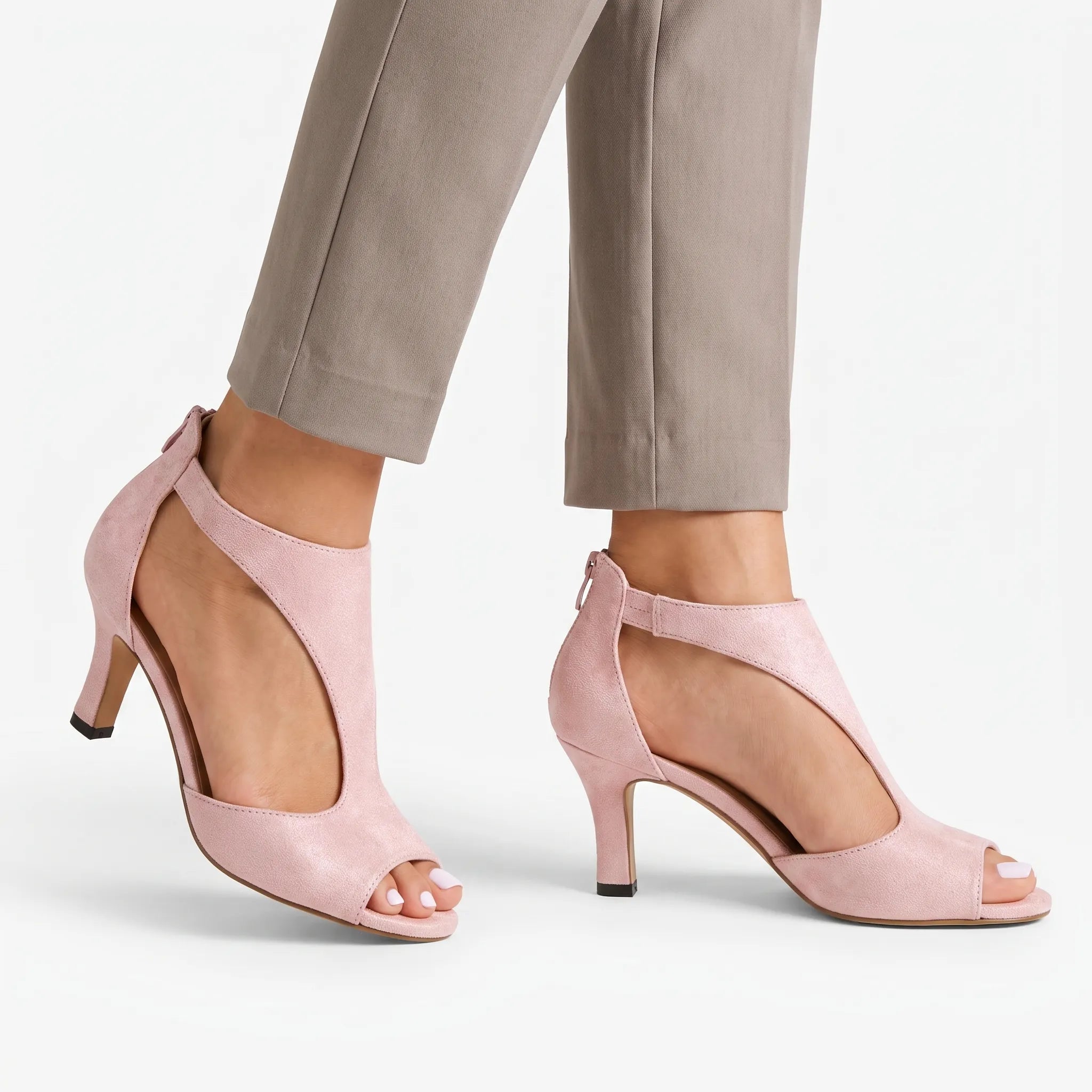 Velara - Open Toe Low Heeled Sandals Summer Weddings