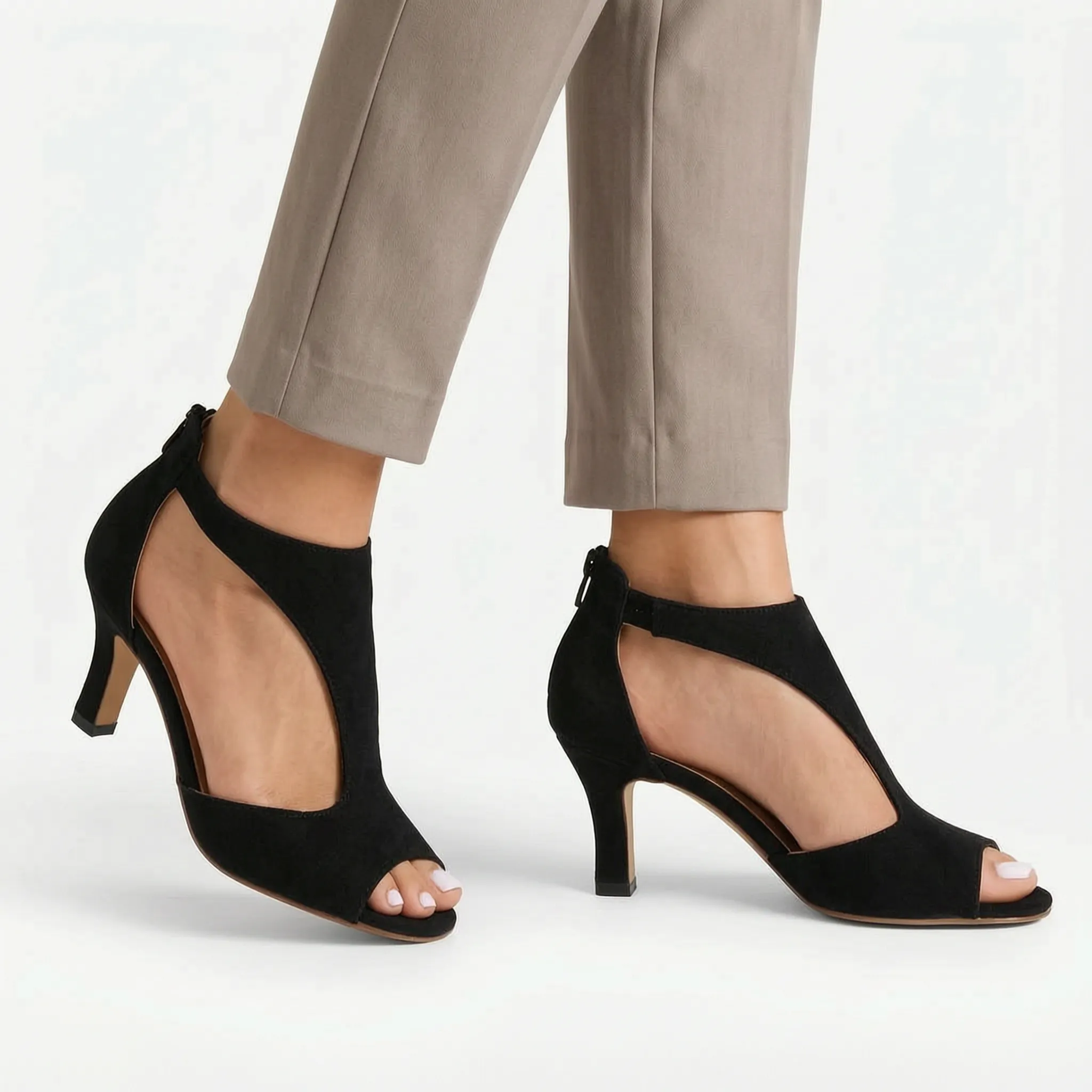 Velara - Open Toe Low Heeled Sandals Summer Weddings