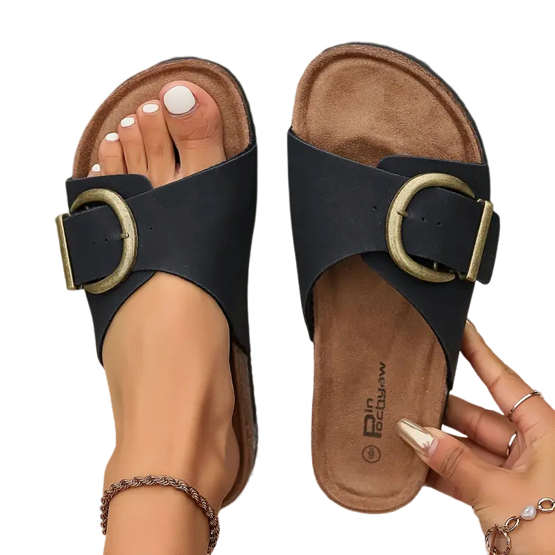 Vellia  - Casual Single-Strap Slide Sandals Daily Summer Walks