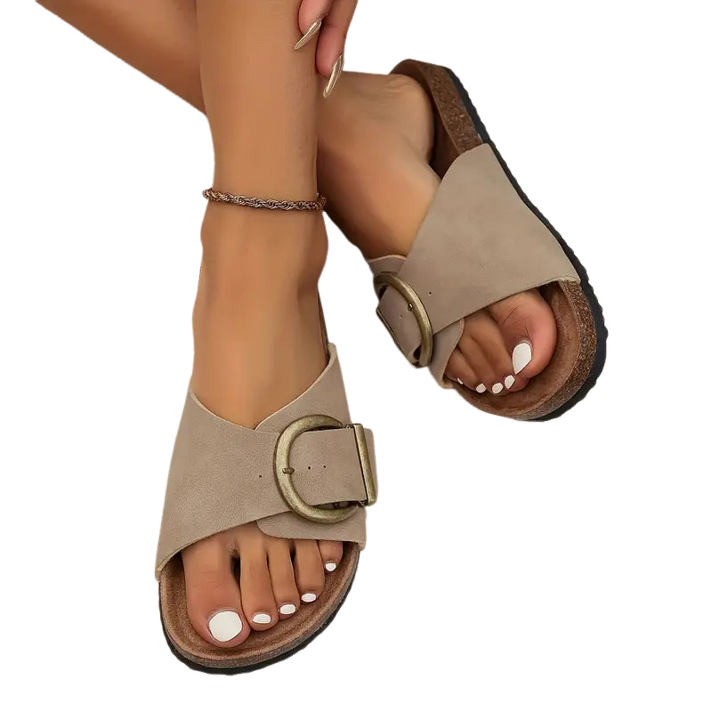 Vellia  - Casual Single-Strap Slide Sandals Daily Summer Walks