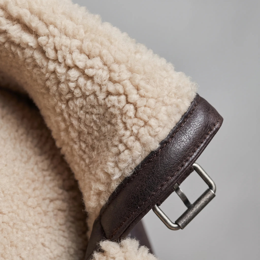 Veloria - Asymmetric Zip Aviator Jacket Cold Weather Layering