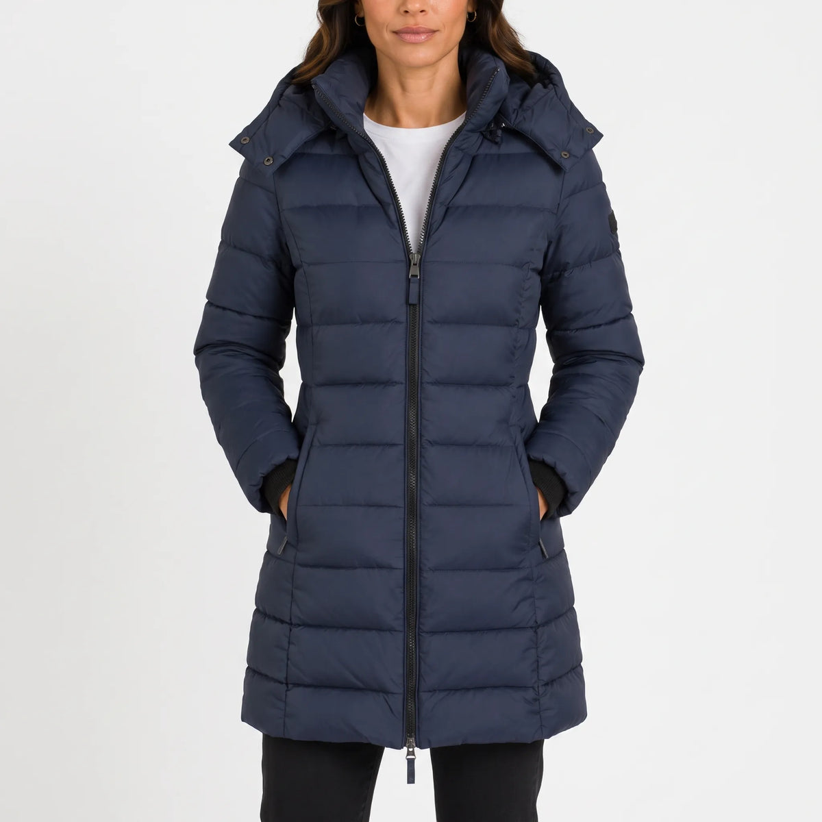 Veloza - Hooded Puffer Jacket For Women Everyday Commuting