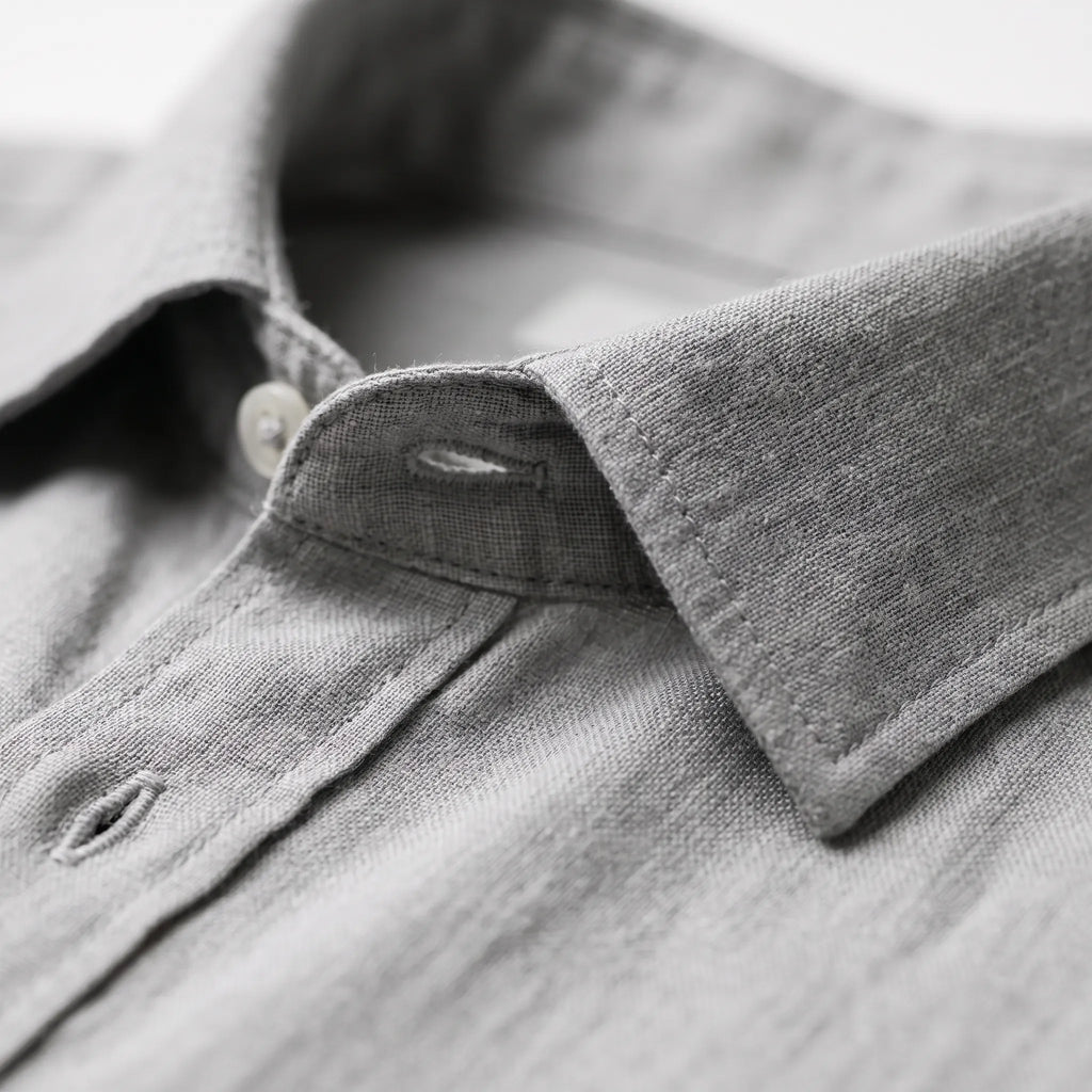 Veloze - Classic Long-Sleeve Button-Down Men's Shirt Warm-Weather Outings